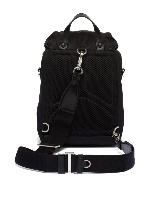 Prada triangle-logo panelled backpack - Image 3