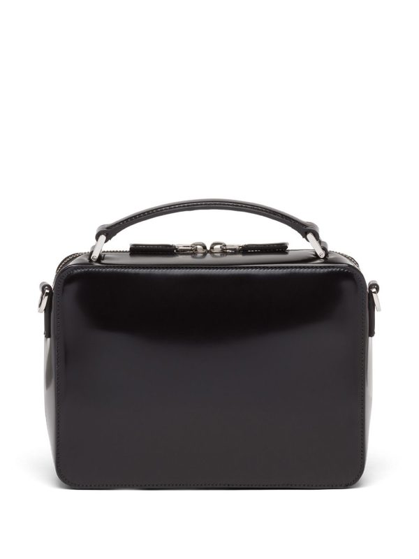 Prada Brique brushed-leather crossbody bag - Image 3