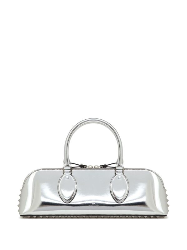 Valentino Garavani Rockstud E/W mirrored leather handbag - Image 3