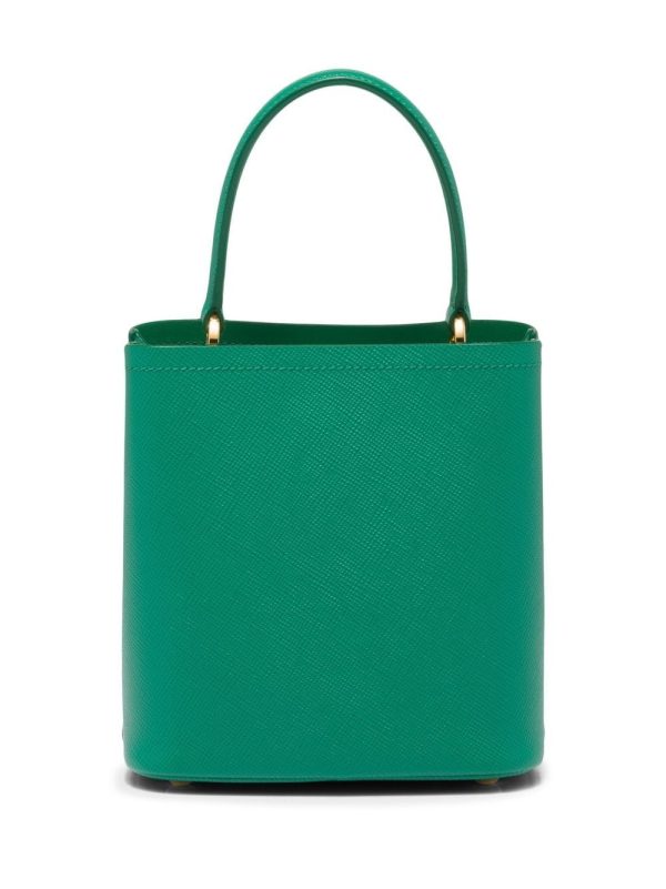 Prada small leather Panier bag - Image 3