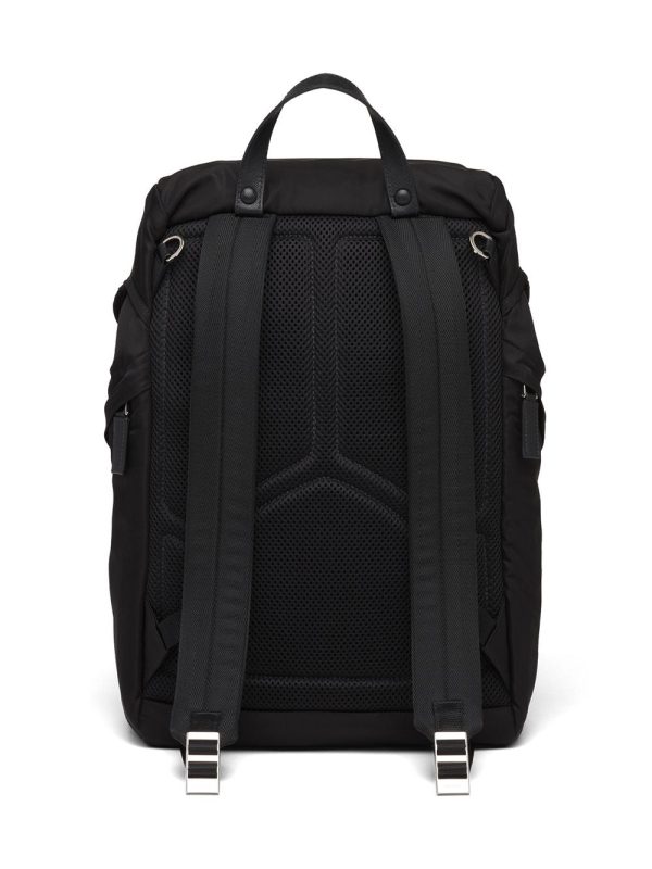Prada logo-plaque multi-pocket backpack - Image 3