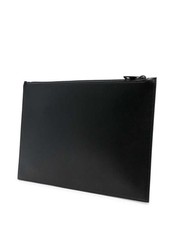 Alexander McQueen logo-print leather clutch bag - Image 3