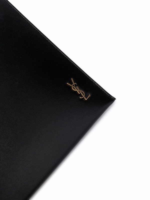 Saint Laurent monogram leather clutch - Image 3