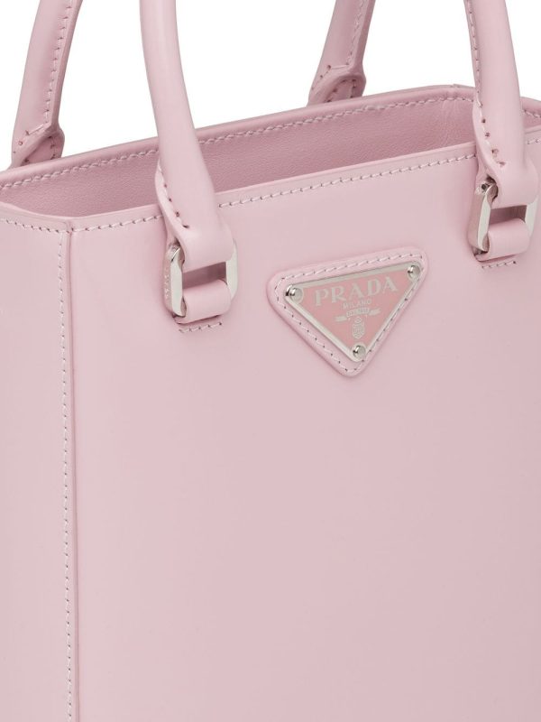 Prada small brushed leather tote - Image 3