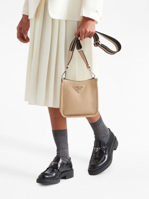 Prada mini logo-plaque shoulder bag - Image 3
