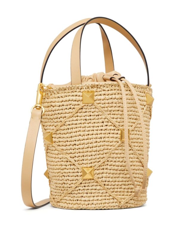 Valentino Garavani Roman Stud interwoven bucket bag - Image 3