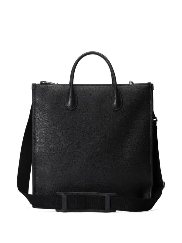 Gucci logo-embossed leather tote bag - Image 3