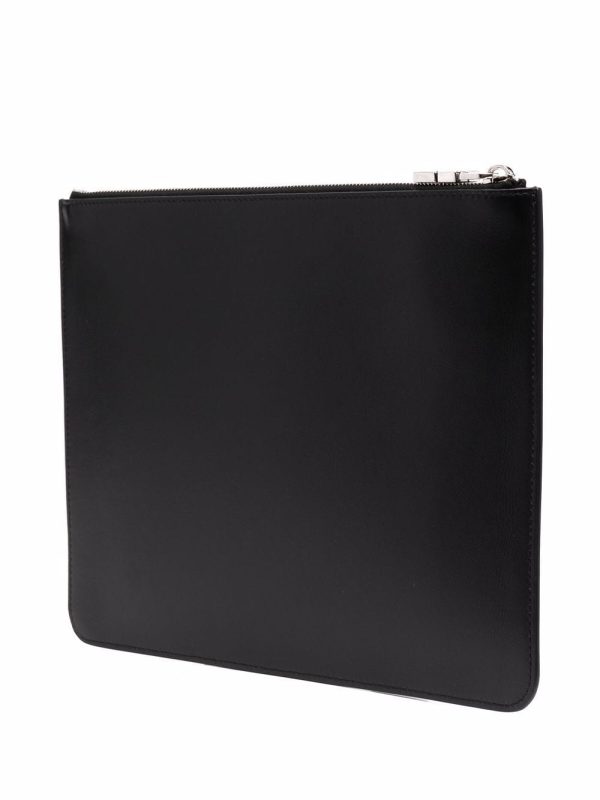 Givenchy embossed-logo leather clutch - Image 3