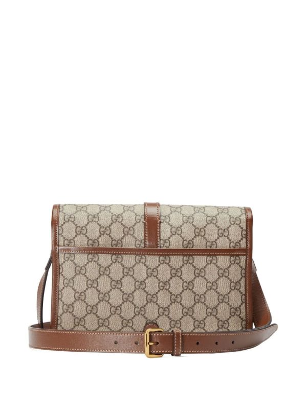 Gucci leather-trim messenger bag - Image 3