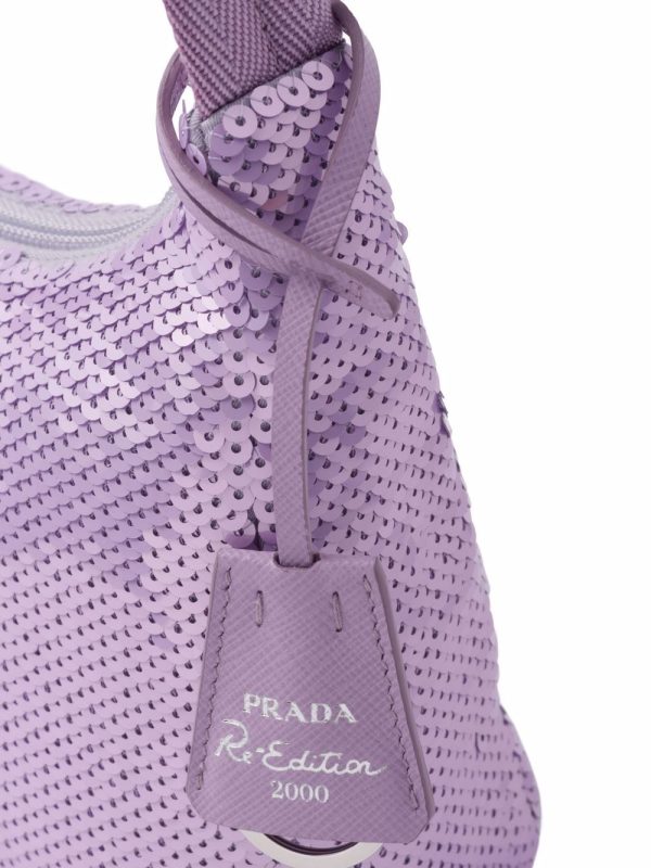 Prada Re-Edition 2000 sequinned mini bag - Image 3