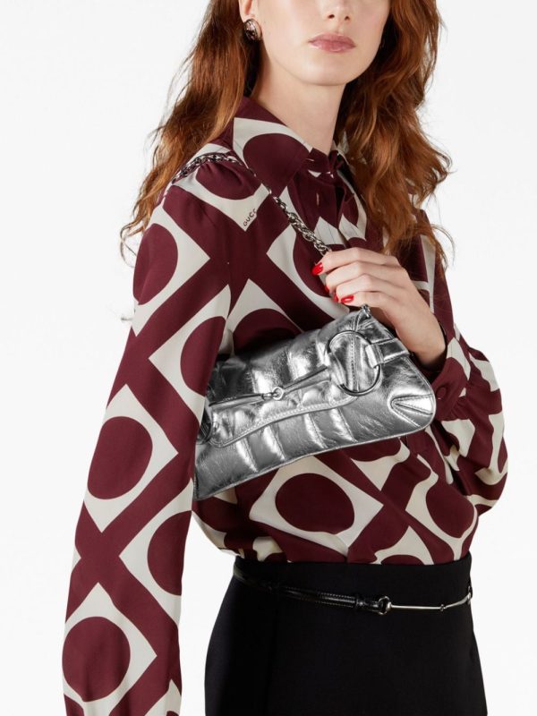 Gucci small Horsebit Chain leather shoulder bag - Image 3