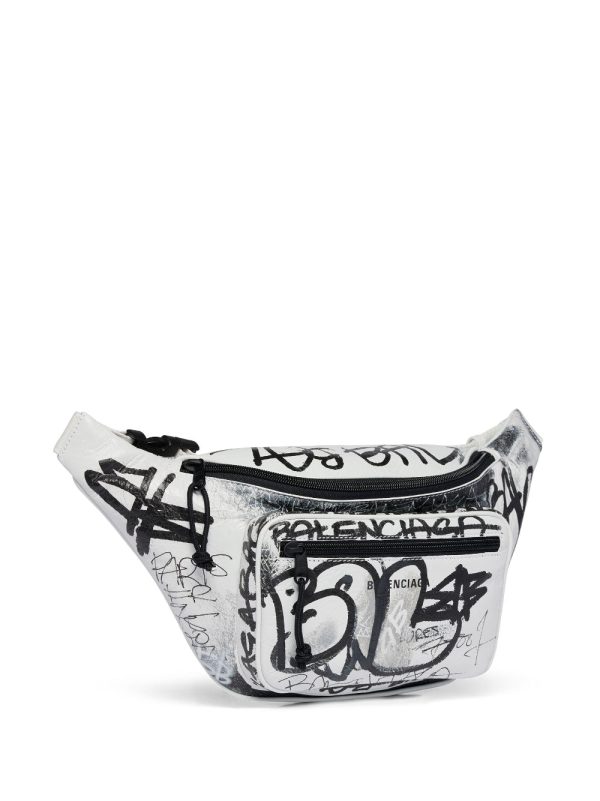 Balenciaga graffiti-print belt bag - Image 3