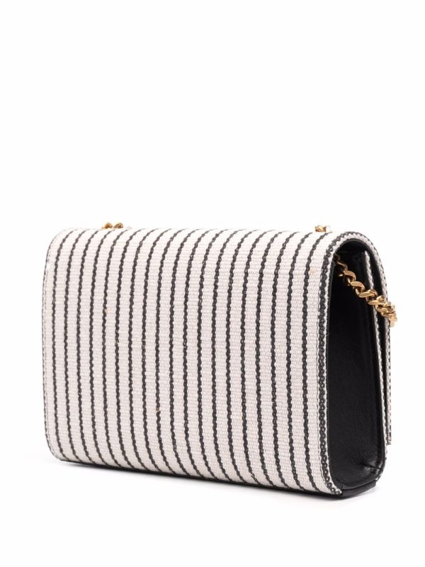 Saint Laurent Kate striped canvas shoulder bag - Image 3