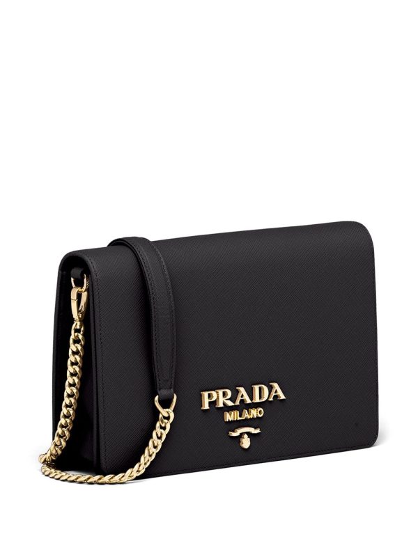 Prada logo-lettering Saffiano leather shoulder bag - Image 3