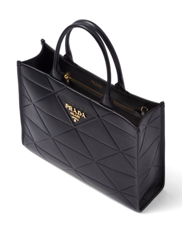 Prada large Symbole leather tote bag - Image 3