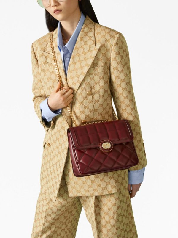 Gucci small Deco quilted shoulder bag - Image 3