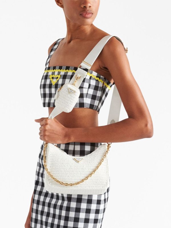 Prada Re-Edition 2005 crochet-knit shoulder bag - Image 3