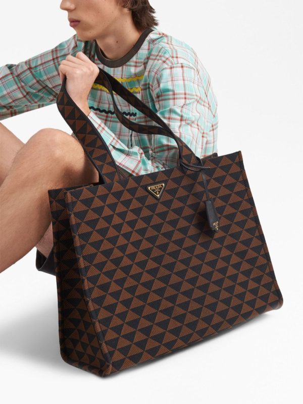 Prada çarge Symbole geometric-print tote - Image 3