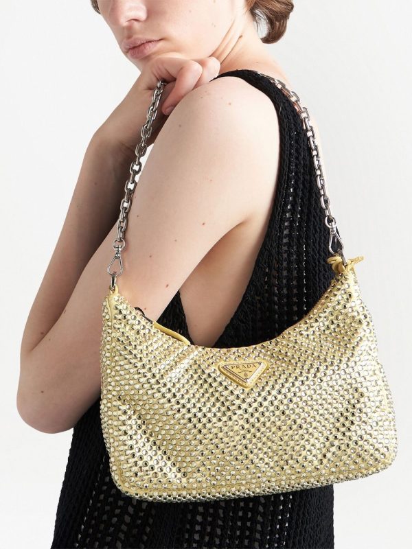 Prada Re-Edition 2005 crystal-embellished shoulder bag - Image 3