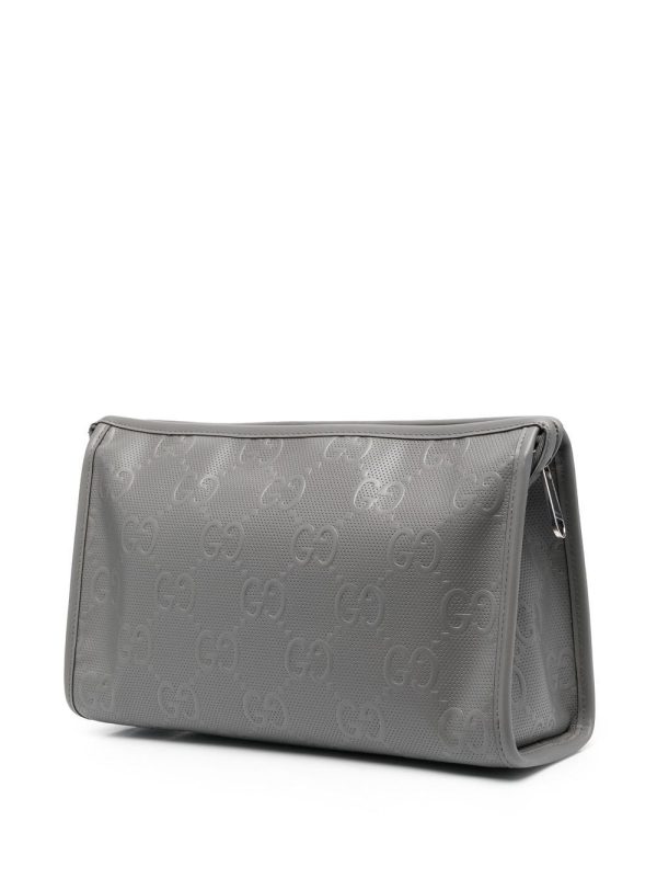 Gucci GG monogram-embossed clutch bag - Image 3
