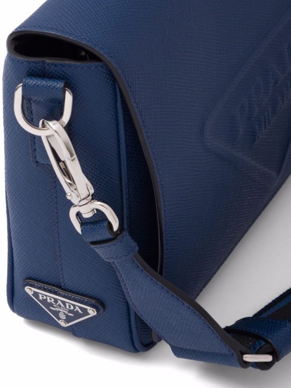 Prada logo-embossed Saffiano leather bag - Image 3
