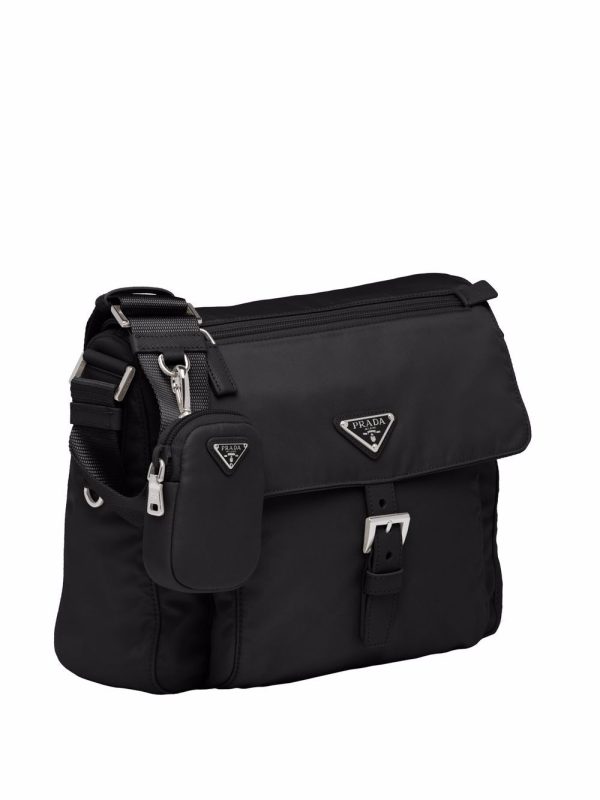 Prada Re-Nylon triangle logo-plaque shoulder bag - Image 3