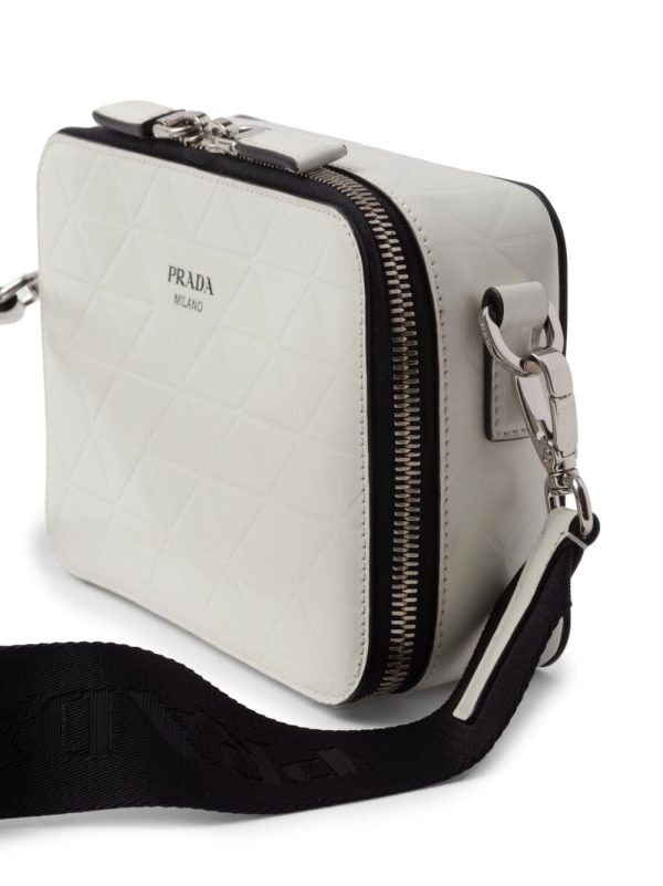 Prada Brique embossed leather shoulder bag - Image 3