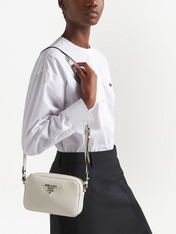 Prada logo-plaque crossbody bag - Image 3