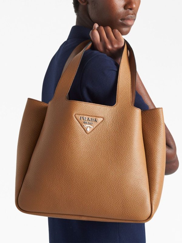Prada leather tote bag - Image 3