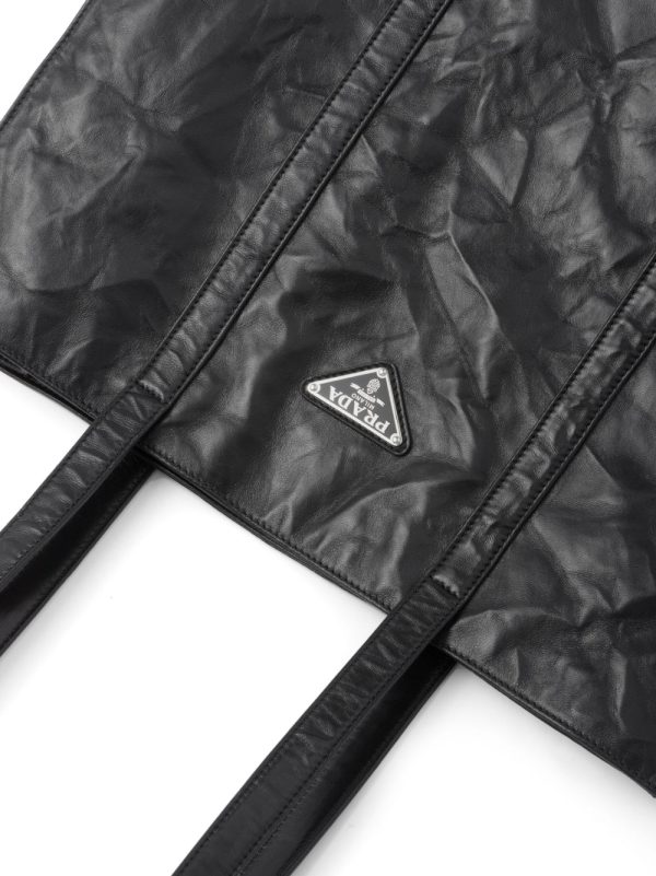 Prada medium crinkled tote bag - Image 3