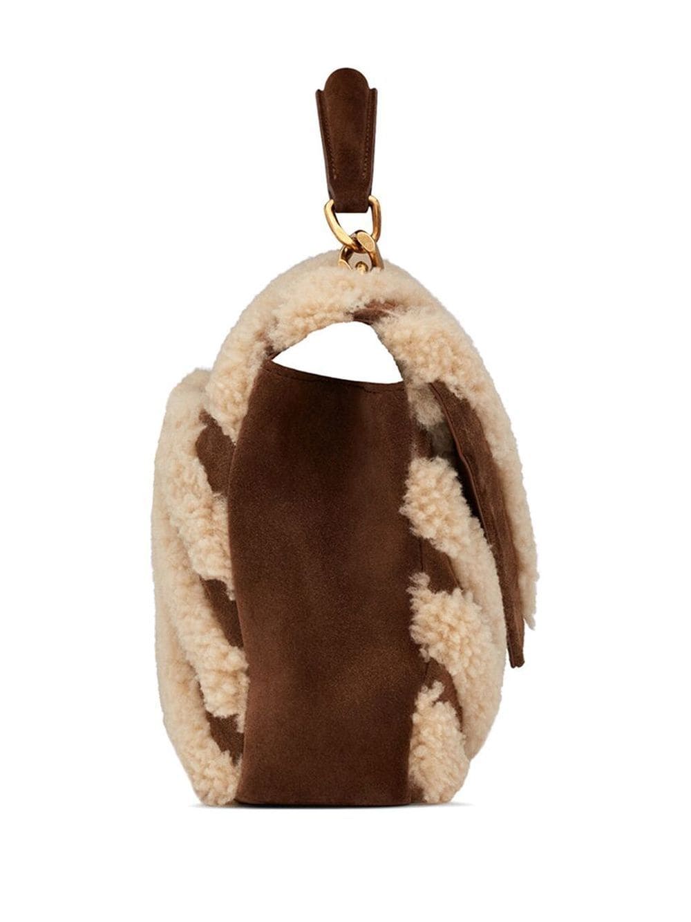 Saint Laurent medium College shearling shoulder bag - Image 3
