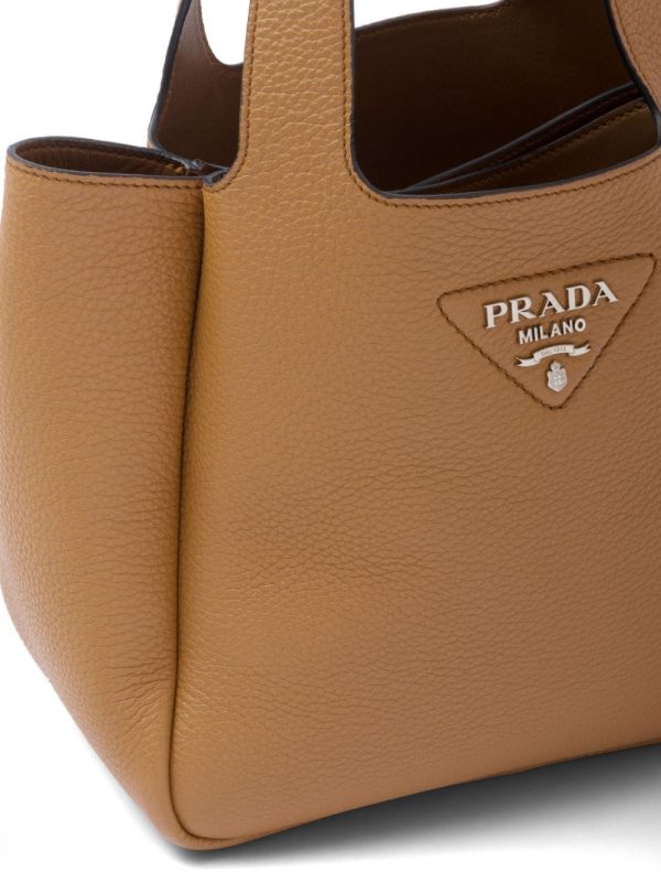 Prada logo plaque tote bag - Image 3