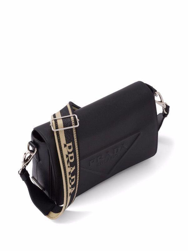 Prada logo-embossed Saffiano leather bag - Image 3