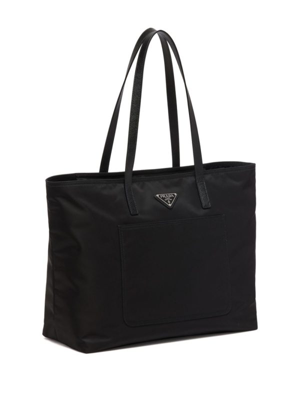 Prada Re-Nylon embroidered tote bag - Image 3