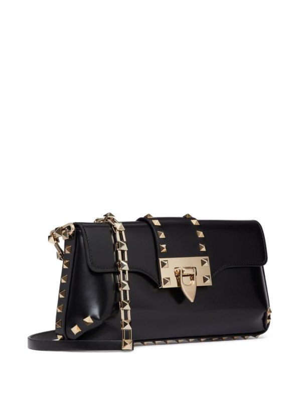 Valentino Garavani Rockstud brushed-leather shoulder bag - Image 2