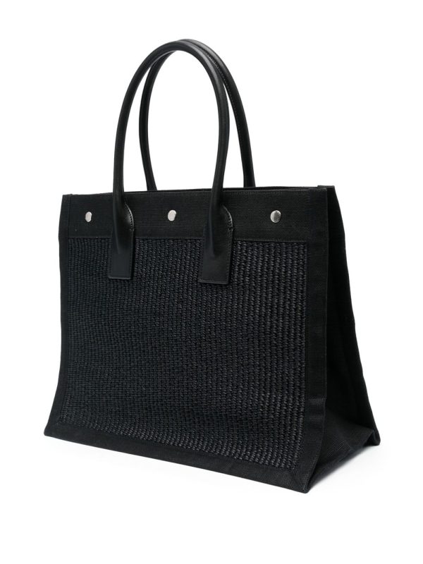 Saint Laurent Rive Gauche woven tote bag - Image 3