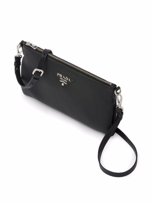 Prada Flou logo-plaque shoulder bag - Image 3