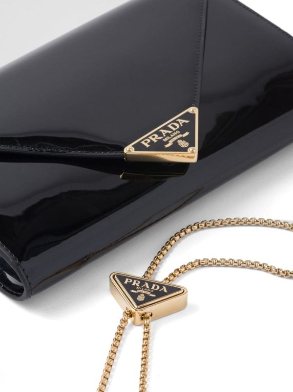 Prada patent-leather envelope bag - Image 3