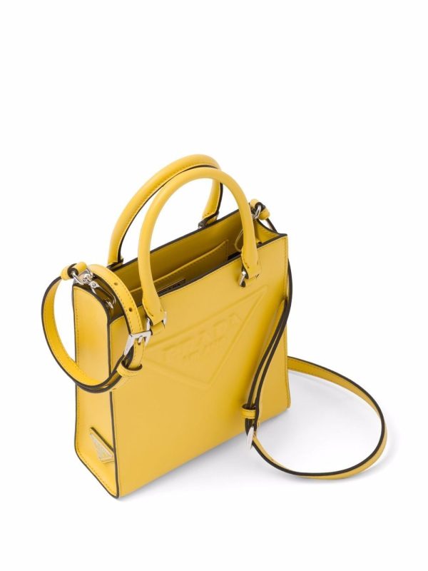 Prada logo-embossed tote bag - Image 3