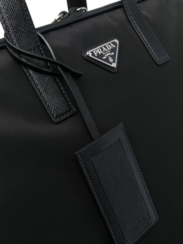 Prada logo-plaque laptop bag - Image 3