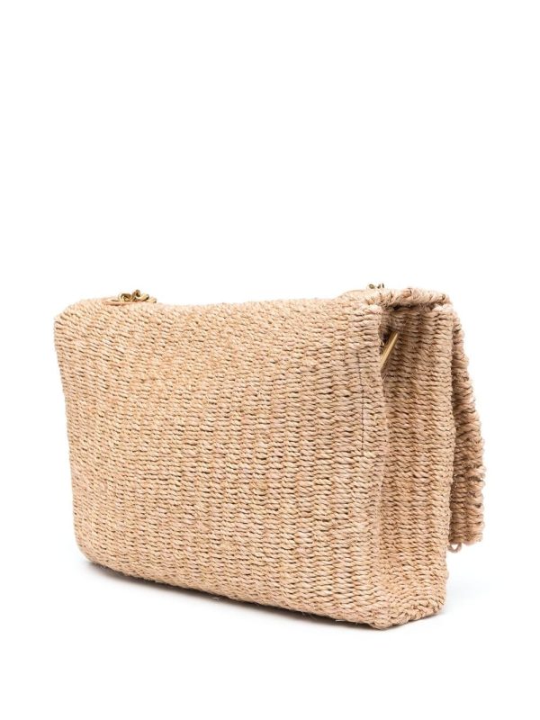 Saint Laurent Kate raffia shoulder bag - Image 3