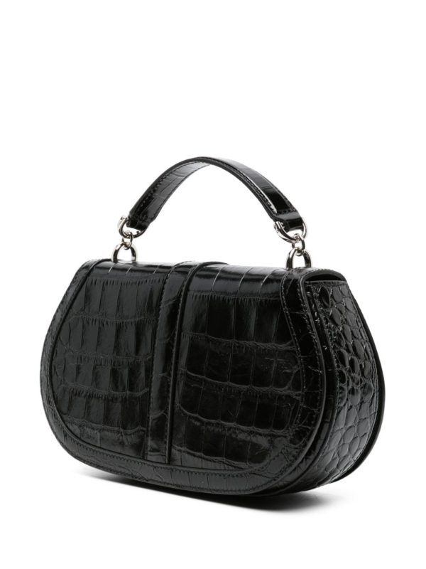 Versace Greca Goddess croc-embossed shoulder bag - Image 4