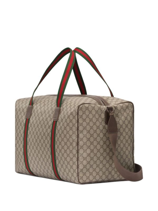 Gucci large GG Supreme leather holdall - Image 3