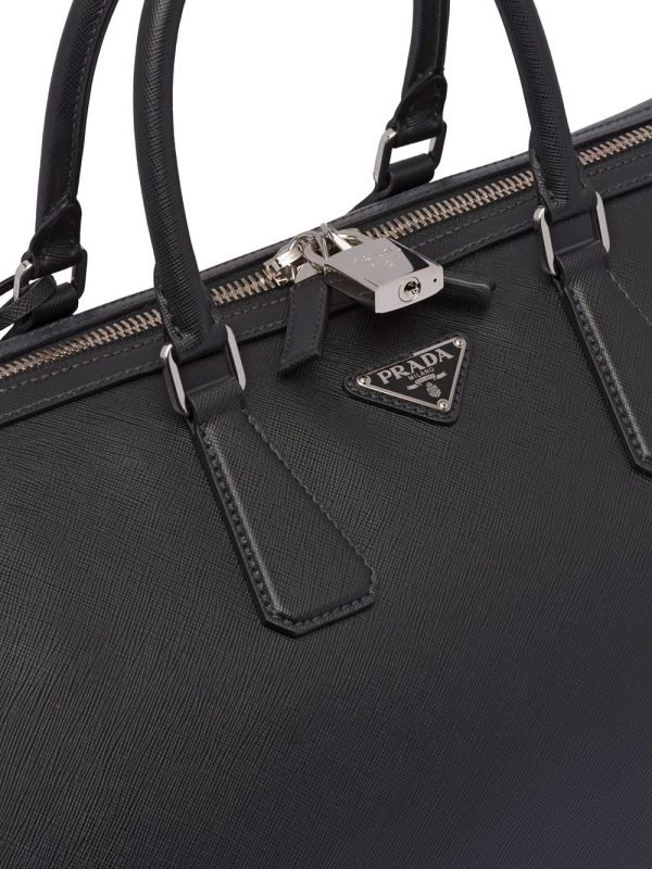 Prada Saffiano leather duffle bag - Image 4