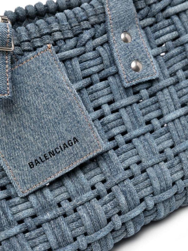 Balenciaga Bistro denim bascket bag - Image 4