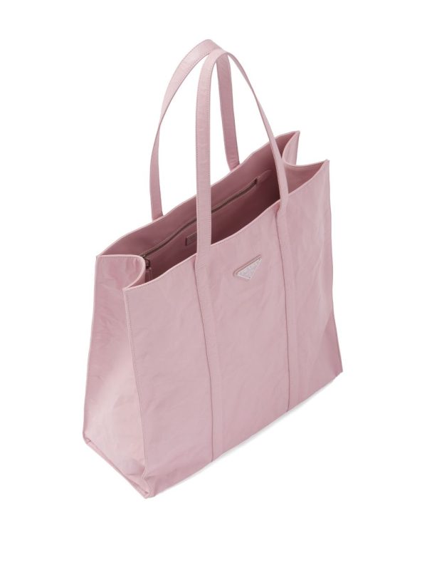 Prada medium crinkled tote bag - Image 4