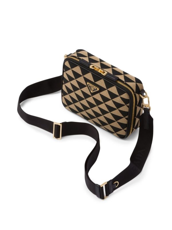 Prada Symbole embroidered messenger bag - Image 4