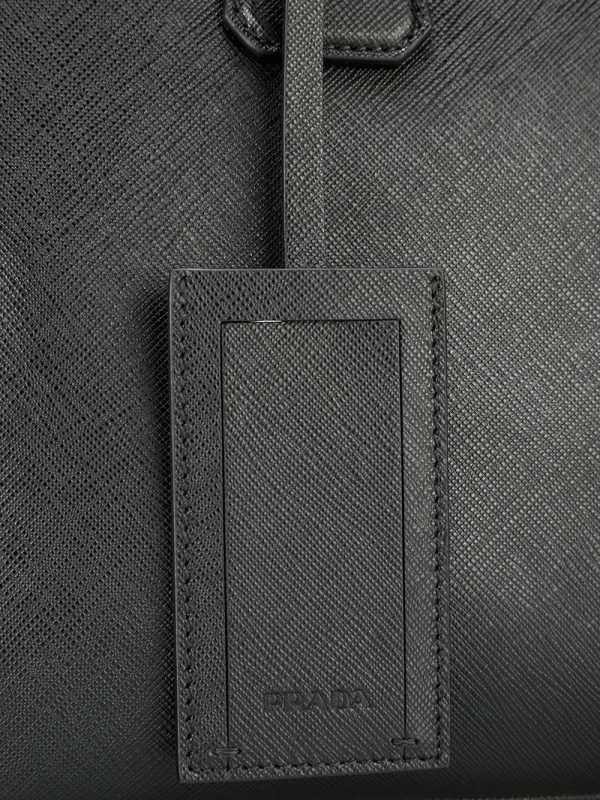 Prada triangle-logo leather briefcase - Image 4