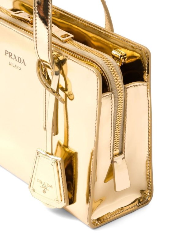 Prada Re-Edition 1995 metallic tote bag - Image 4