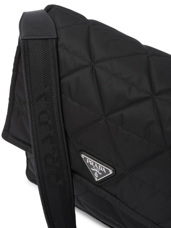 Prada Re-Nylon logo-plaque shoulder bag - Image 4